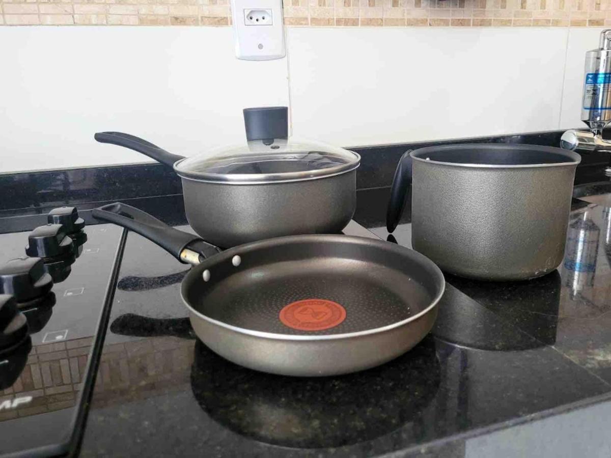 Grande Apt No Centro C/ Cozinha Completa Varanda Pocos de Caldas Luaran gambar